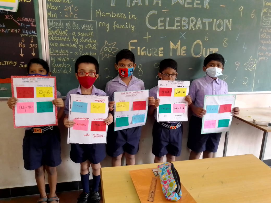 Math Week Celebrations 2021-22 Class- III